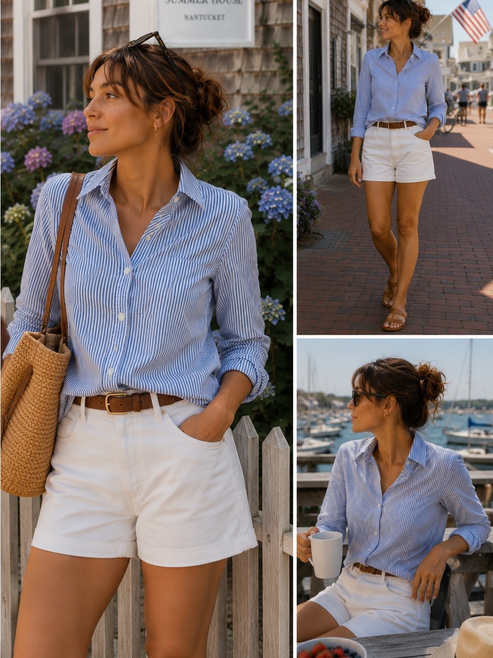 J. Crew Classic Blue Striped Button-Down Haberdashery Shirt